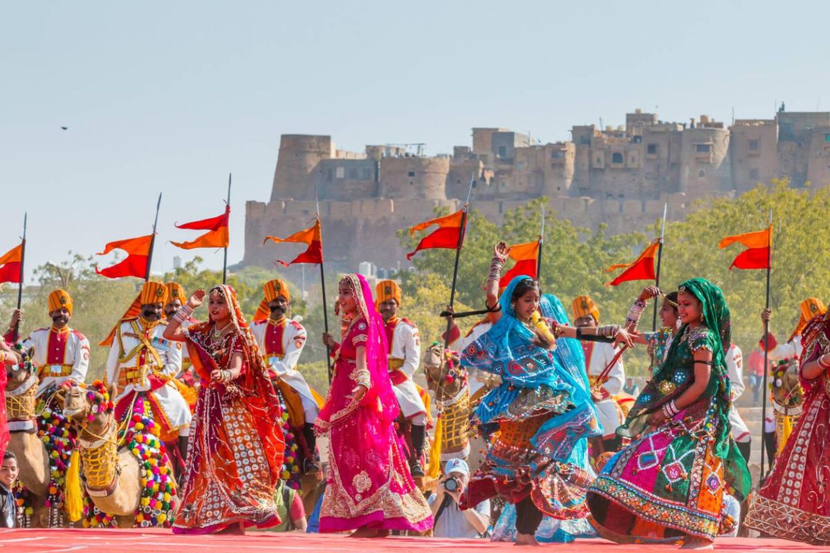 Dancers at the Jaisalmer Desert Festival